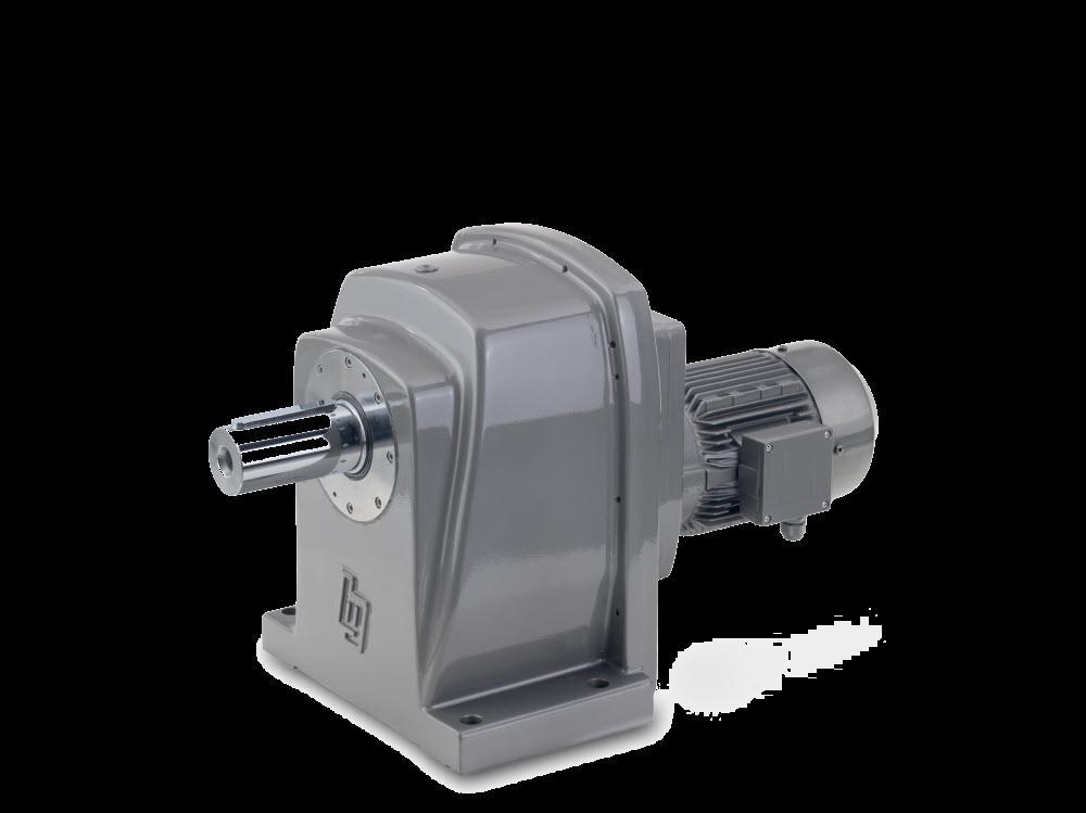 BEGE Helical Gear Motors Type G Motor mounting IEC-adapter Free input shaft Versions Different versions available for all G-series gear motors Motor-mounting (G) Different types of shaft: