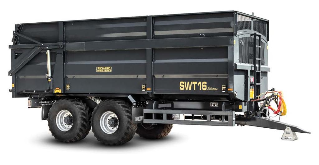 WELLINGTON TRAILERS SWT16 Model shown includes optional equipment at extra cost MONOCOQUE BODY 60 TIPPING TRAILERS. AVAILABLE IN 14, 16, 18, 20 & 24 TONNE MODELS.