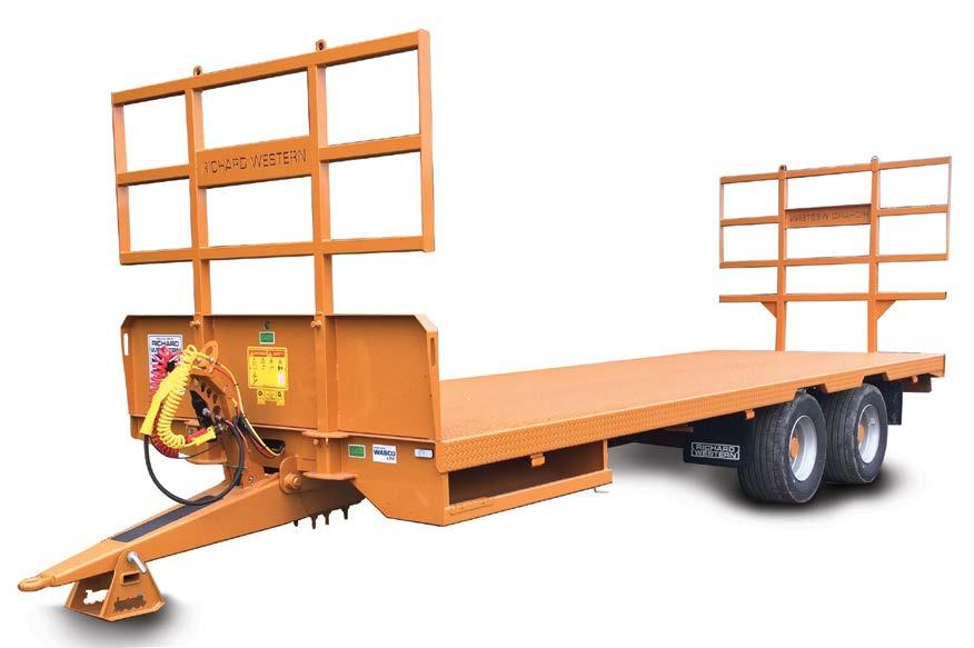 BALE AND PALLET TRAILERS BTTA 12/25 Model shown includes optional equipment at extra cost A RANGE OF TANDEM AXLE FLATBED TRAILERS. AVAILABLE IN 10, 12 AND 14 TONNE MODELS.