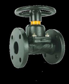 ART 550/560 1 /2-8 Diaphragm Valve Straight Through Type Features Flange PN10/16 (550) or ASA150 (560) Cast Iron Body Unlined Rising Handwheel Indicator Bonnet Diaphragm Available Grade A - Natural