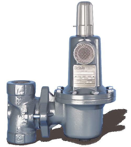 P627 High Flow Gas Regulator Wide of Flow Capacities Durable Powder Coated Exterior Installation Versatility NACE Construction Available The P627 is a spring loaded, direct-operated regulator for