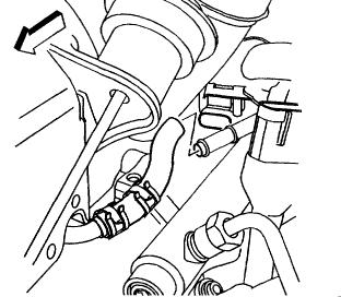 Disconnect the turbocharger coolant inlet (Figure 10) and remove the bypass valve