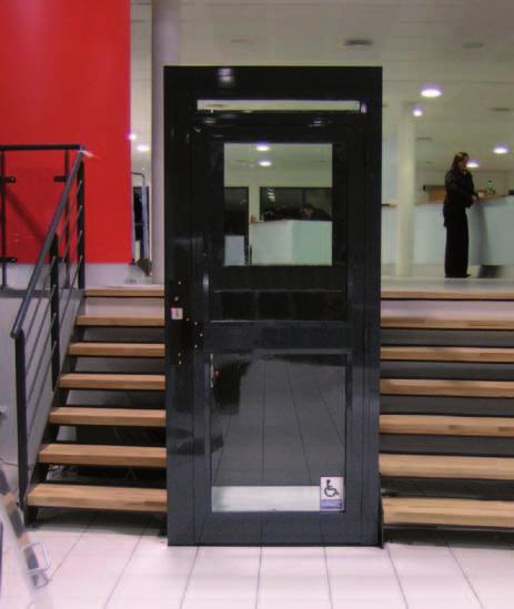 enclosure, to improve the design and the aesthetics of the lift.