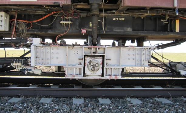Instrumentation: - Lateral load evaluation devices - Potentiometers to capture rail base lateral displacement Loading: Track Loading Vehicle (TLV) used to