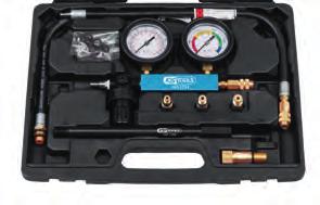 Cylinder leak detector tester set For diagnosis of compression pressure loss Suitable for analysing inlet and outlet valves, piston rings or cylinder liner, cylinder head or head seal Better