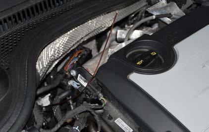 Step 10: Look under the hood near the ABS unit and you will see the end