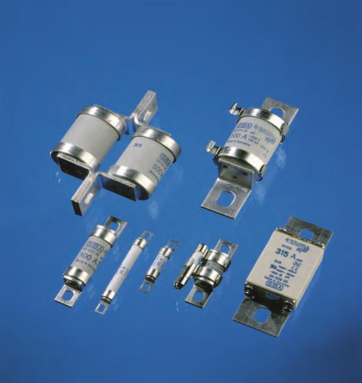 URE URE Fuses for Semiconductor Protection - European Standard Class: Voltage ratings: Current ratings: Standards: ar 240V AC to 700V AC 5 A to 900 A IEC 60269-4 BS 88-4 Features and Benefits