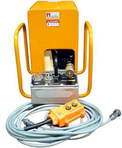 Cutting Tools Catalog R-14EA 3/4 HP, 10,000 psi Single Acting Hydraulic Pump 75 lbs. with Oil 14 L x 16 H x 13.25 W Power Output 3/4 HP - 8.