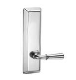 Heavy-Duty Mortise Trims & Functions Features: Beveled edges Rigid lever when locked Flush cylinder Through-bolted to exit device 5-year limited warranty Trim Design Frascati FR9M Lever: Cast