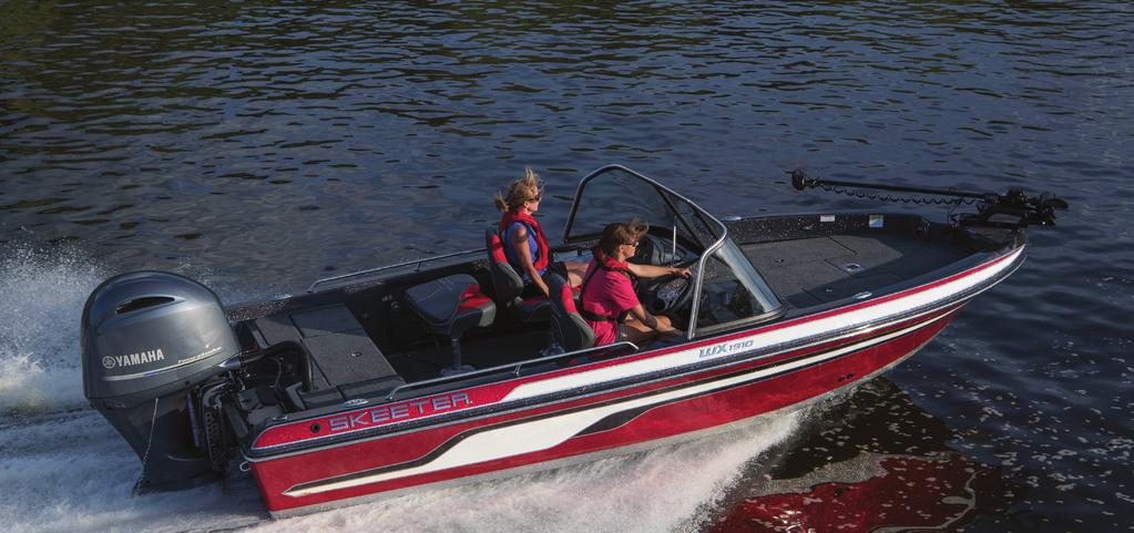 The perfect 19 foot boat for BIG WATER AND BIG FISH Boat shown may contain optional equipment.