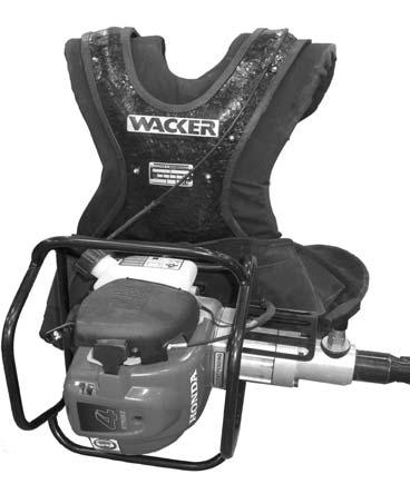 BV 3.7 Operating the Machine Operation See graphic wc_gr004375 The Wacker backpack vibrator features a unique pendulous design.