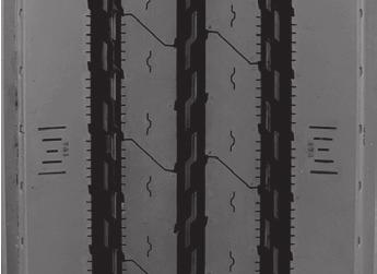 tread life. Aggressive tread design provides excellent lateral stability to minimize squirm, and improve wet handling performance.