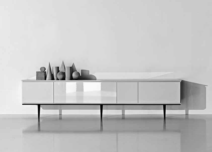 505 SIDEBOARD Nicola Gallizia 505 SIDEBOARD Completing the 505 system, can be used to create compositions that are raised off the floor by adjustable feet.