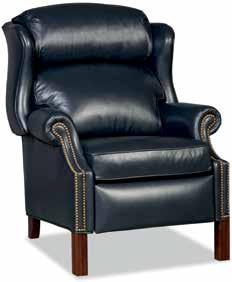 Width: 22 1/2 Distance from Wall to Fully Recline: 18 Chair in Full Recline: 73 Presidential 4114 33W x 36 1/4D x 43H Seat