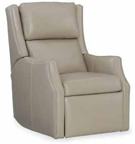 option also available Yorba 7411SG w/swivel Glider 38W x 41D x 40H Seat Width: 23 Arm Height: 26 Distance from Wall to Fully Recline: SG: 12,