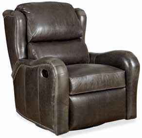 12, WH: 4 Chair in Full Recline: 67 1/2 7511SG w/swivel Glider 34W x 41 1/2D x 43H Seat Width: 22 1/2 Seat Depth: 20 1/2 1/2 Distance from Wall