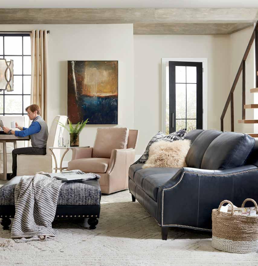BRADINGTON-YOUNG Our upscale leather upholstery line is manufactured in Hickory, N.C. by Bradington-Young.