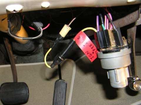 Insert the female terminal of the fuse holder into the 3-way connector and plug it back on to the Ignition Switch.