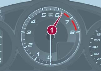 GETTING TO KNOW YOUR INSTRUMENT PANEL Tachometer The tachometer shows engine speed in thousands of revolutions per minute (rpm). The range varies depending on the type of gauge.