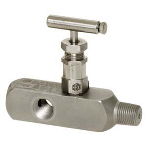 the HG46 can be supplied with a bleed valve or needle valve threaded into one of the outlets to allow for combined block and bleed functions in a single, compact unit.