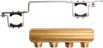 1 1/4" BRASS MANIFOLDS FOR UP TO 5/8" PEX AND PEX-AL-PEX TUBING MrPEX 1 ¼" Brass Manifolds are made from high-quality extruded brass and offered in 2 6 loop modular sections.