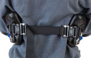 Figure 12c: There is also a removable back belt available with a clip at both ends for easy removal and sanitation.