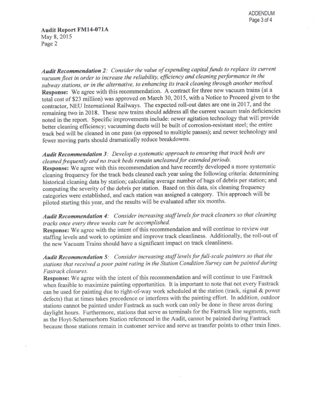 APPENDIX V Page 3 of 3 Office of New York