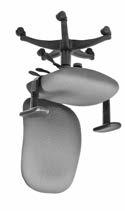 MEMORY FOAM SEAT Ships with heavy duty CC-HD carpet casters and CY02-HD height cylinder 350 lb.