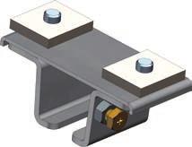 80) Track Hanger Brackets To mount C-Track to Cross Arm Support Channels This bracket mounts to Cross Arm