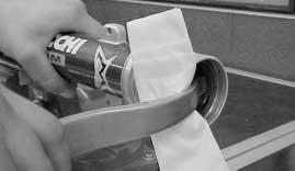 place a cloth over its mouth so as to avoid causing damage and remove the oil seal