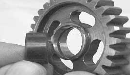 change locking system in the sliding gears or on their striations.