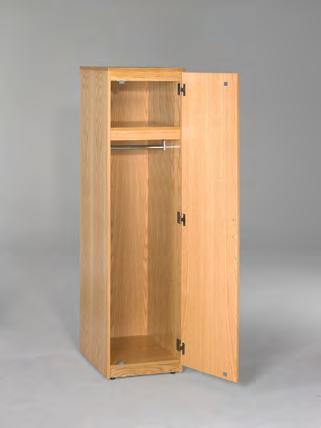 Wardrobes are available in a single, double w/ drawers, and a double w/o drawers.