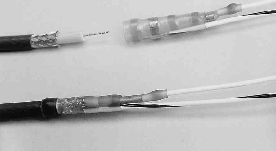 Coaxial Cable Termination SolderSleeve Coaxial Cable Terminators Product Facts Transparent polyvinylidene fluoride or polyolefin insulation sleeve provides encapsulation, inspectability, strain