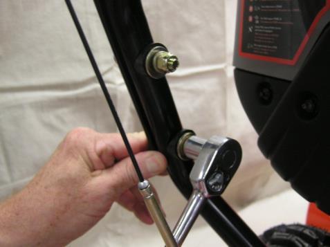 Rotate the handlebar into operating