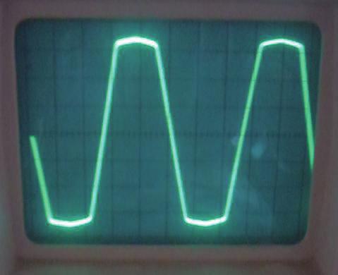 72 4.5 EXPERIMENTAL RESULTS The trapezoidal no load induced emf waveform observed using an oscilloscope in one of the three phases of proposed DRFPMG is shown in Figure 4.5. At 120 rpm, the no load peak voltage is 78.