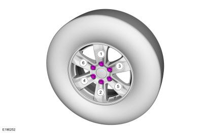 WARNING: Retighten wheel nuts within 160 km (100 mi) after a wheel is reinstalled. Wheels can loosen after initial tightening.