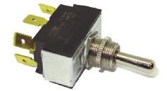 103 12/24v On/Off/On switch 1 273.108 - Splash proof cover 1 20A @ 12V General purpose switch with life cycle of up to 50,000 operations. Requires 12.7mm diameter mounting hole. Fitted with 6.