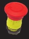AA432 Red O marked flush push button 612.