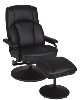 5" Product Dimensions 38 Product Weight 21" x 20" Seat Dimensions 21 x 27 Back Dimensions 18" Seat Height 23 The Impresa Swivel Recliner not only
