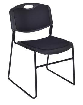 permeated, anti-microbial Zeng stack chair is perfect for classrooms, cafeterias, waiting rooms and more. Reinforced metal frame can withstand up to 400lbs.