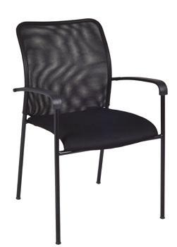 13" Back Dimensions 17" Seat Height The M stack chair s strudy black metal frame and contoured plastic seat and back make it an ideal choice for cafeterias and lunch rooms.