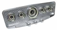 GLOVE BOX HINGE, SPRING, HARDWARE; FITS - 1933-34 Spring, Hinge & Hardware BD40-701662-K Oval Billet Dash insert 5 Gauge Billet aluminum Oval Dash Insert features recessed face design.