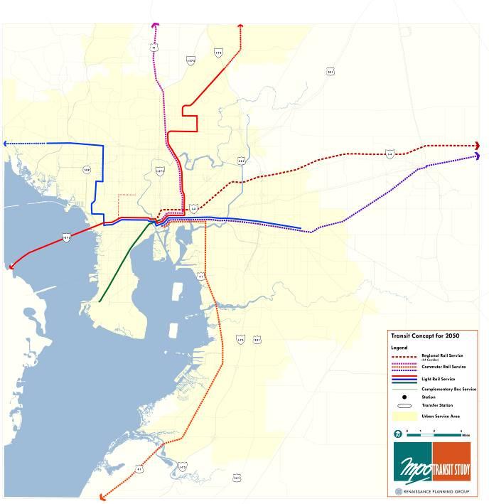 Commuter rail service to Plant City along I-4 and East Central Florida Peak period travel to Tampa Express service 26 miles 5 Stations Provides alternative to commuters,