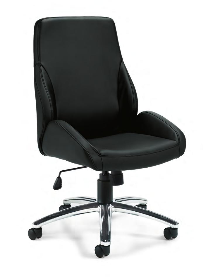 OTG11975B OTG11786B Luxhide Managers Chair Features Black