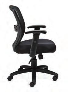 OTG11320B OTG11769B Mesh Back Managers Chair Features a Black mesh back and Black mesh fabric seat, pneumatic seat height adjustment, single
