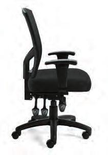 List price $300 Mesh Back Multi-Function Chair Features a Black mesh back and Black mesh fabric seat, pneumatic seat height adjustment, height