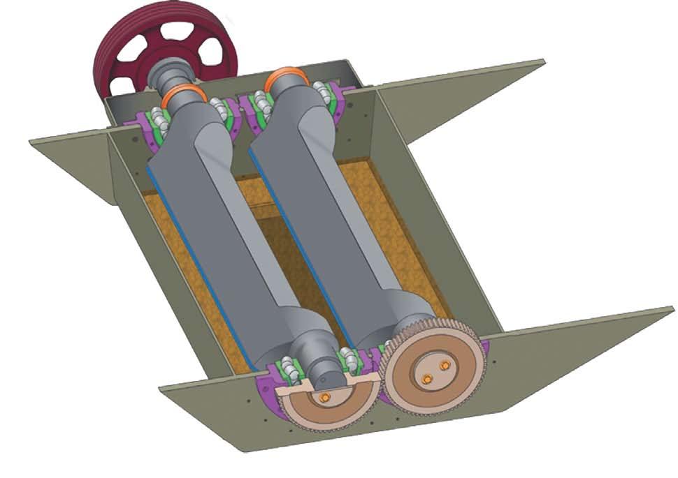 HEAVY DUTY VIBRATOR MECHANISM Telsmith feeders are equipped with a heavy duty, model HF vibrator mechanism.