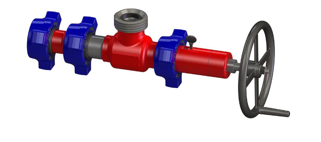 For the Adjustable Choke, a simple clockwise turn of the hand wheel increases fluid flow restriction/pressure while a counterclockwise turn decreases fluid flow
