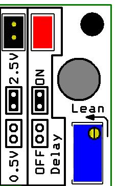 Start by turning the adjustment screws counterclockwise (Leaner) to increase the voltage offset to the computer. Turning the screws clockwise (Richen) will decrease the voltage offset.
