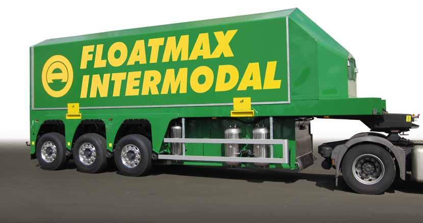 Floatmax Intermodal: loadable on wagons The Floatmax shows his great flexibility in the combined road & rail traffic